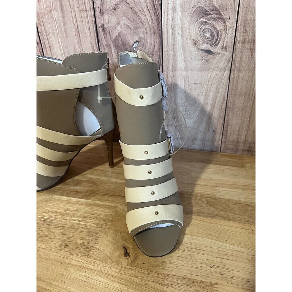 NWOB Bumper Stiletto Heels 4” Size 8 Beige - Picture 2 of 8